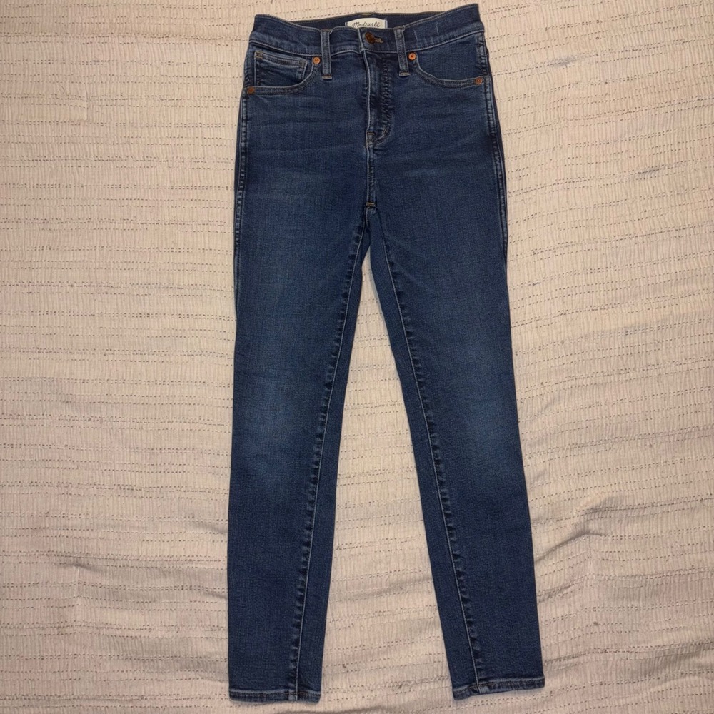 Madewell 10 High-Rise Skinny Jeans Dark Wash Petite Size 24P